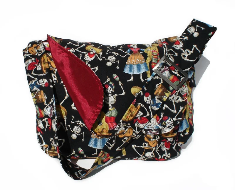 Skulls & Instruments Messenger Bag #MB524 Carry Elegance For Less