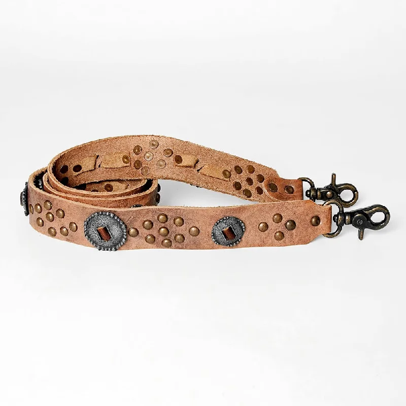Studded/Concho Leather Purse Strap Seasonal Sale On Trendy Handbags