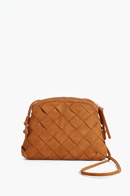 Tan Calista Woven Crossbody Stylish Totes, Exclusive Savings