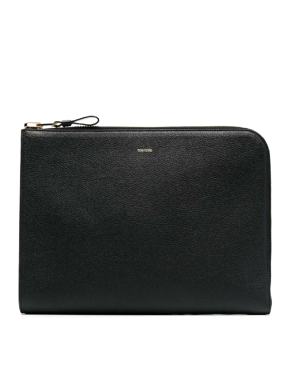 Leather clutch with zip Don't Miss Out – Shop Fashionable Bags At Special Rates