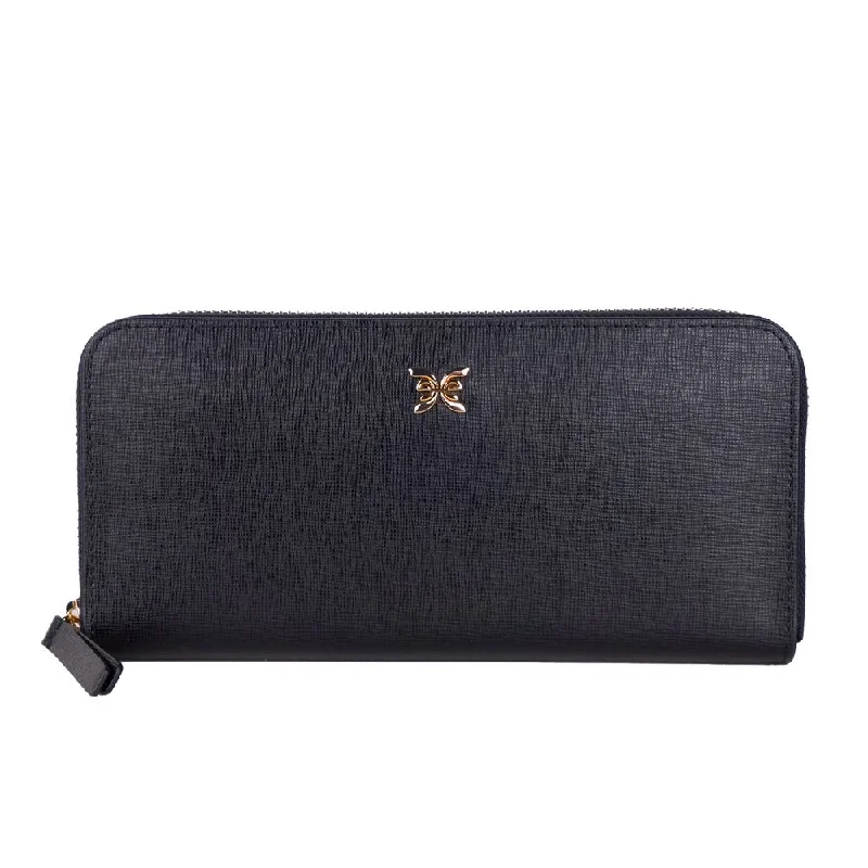 Ungaro Elegant Leather Zippered Wallet in Classic Black Flash Sale On Designer Bags Ungaro Elegant Leather Zippered Wallet in Classic Black Flash Sale On Designer Bags