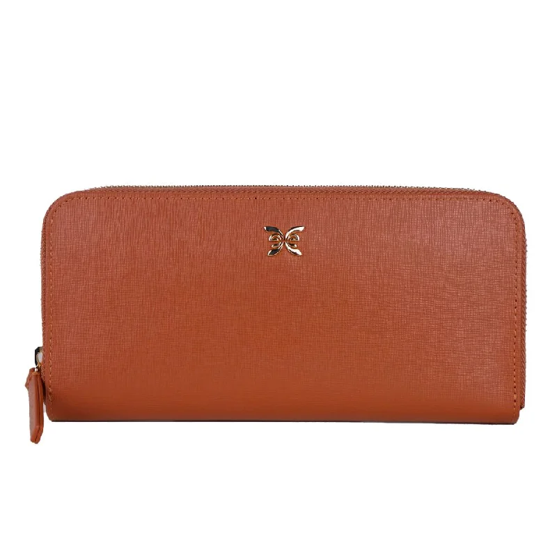 Ungaro Elegant Leather Zippered Wallet Luxury Handbags At Budget-Friendly Rates