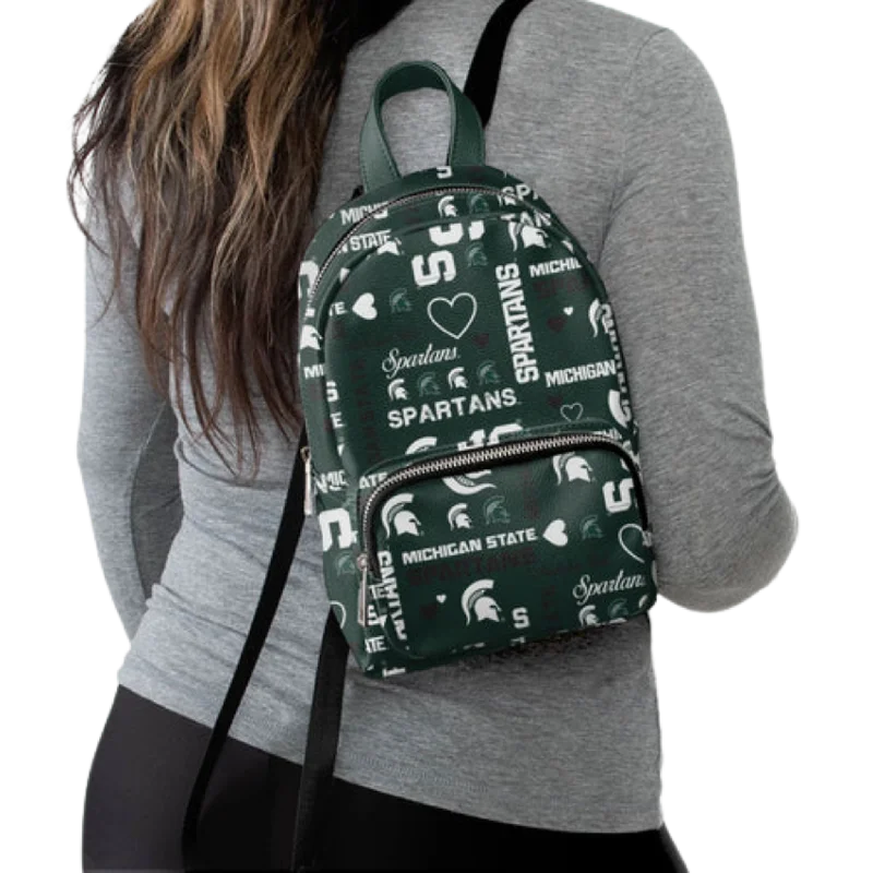 FOCO Michigan State Spartans Logo Love Mini Backpack Everyday Handbags At Wallet-Friendly Prices FOCO Michigan State Spartans Logo Love Mini Backpack Everyday Handbags At Wallet-Friendly Prices