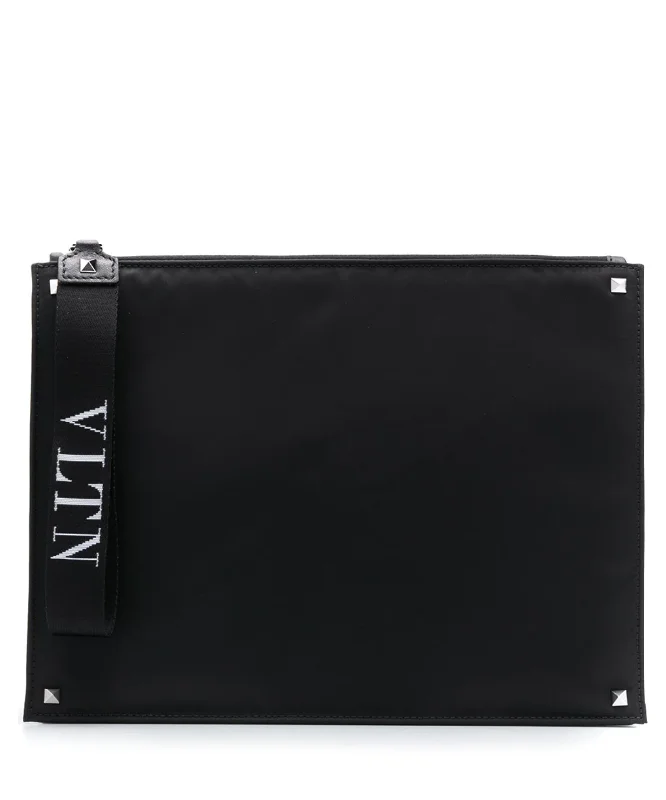 Valentino Garavani VLTN strap clutch High-Fashion Handbags At Reduced Costs