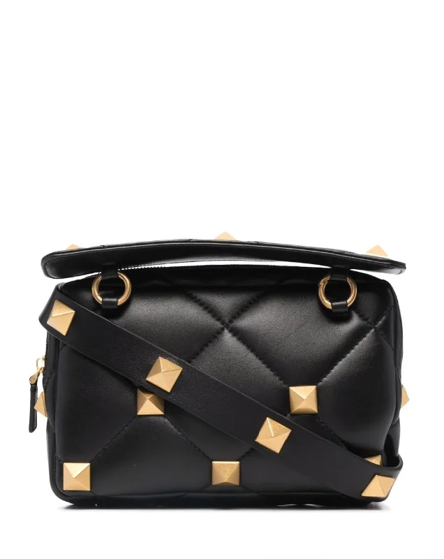 Valentino Garavani Roman Stud diamond-quilted clutch bag Elegant Totes At Limited-Time Prices Valentino Garavani Roman Stud diamond-quilted clutch bag Elegant Totes At Limited-Time Prices