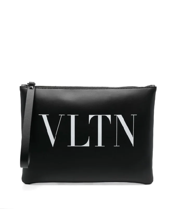 Valentino Garavani VLTN-print clutch bag Fashionable Crossbody Bags At Special Offers Valentino Garavani VLTN-print clutch bag Fashionable Crossbody Bags At Special Offers