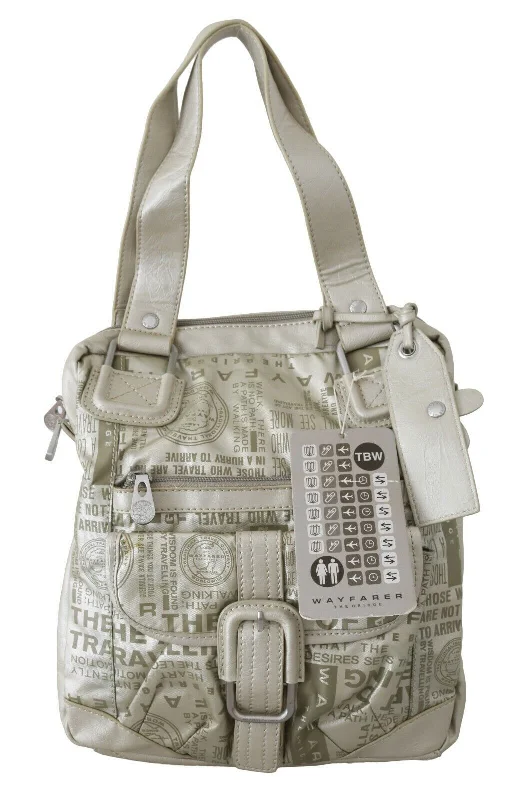 WAYFARER Chic White Fabric Shoulder Bag Luxury Handbags, Budget-Friendly