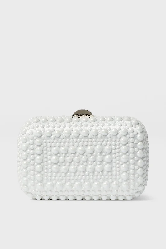 White Ari Hotfix Clutch Fashion-Forward Bags, Now On Sale