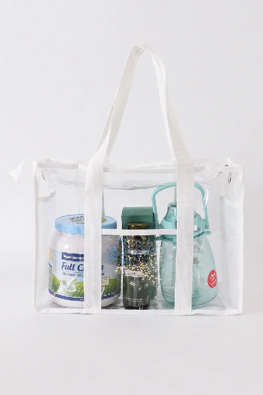 White clear waterproof beach travel bag Flash Sale On Designer Bags