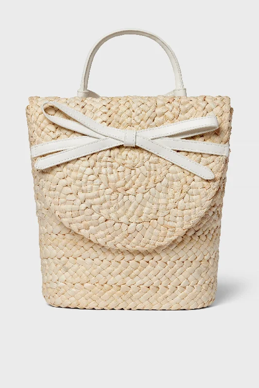 White Lexi Backpack Limited-Stock Handbag Sale For A Stylish Look