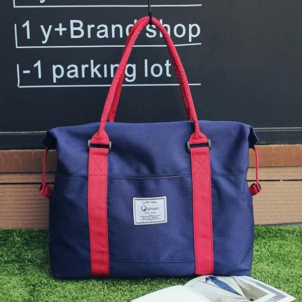 Women Blue Nylon Duffel Bag Casual Outdoor Tote Bags Travel Bag High-End Bags, Low-End Prices Women Blue Nylon Duffel Bag Casual Outdoor Tote Bags Travel Bag High-End Bags, Low-End Prices