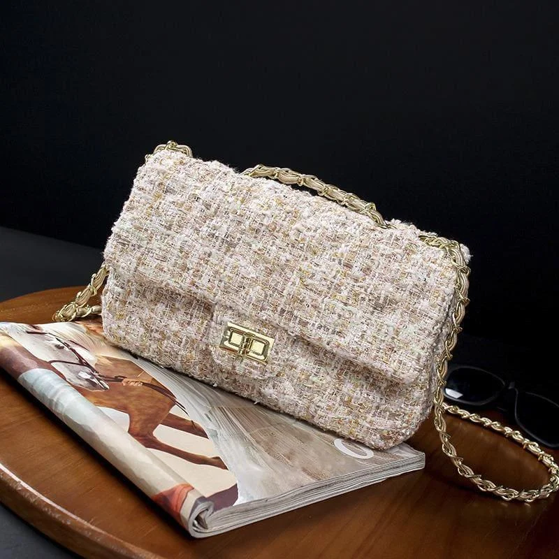 Wool  Retro Shoulder Messenger Women Crossbody Bag High-End Bags, Low-End Prices