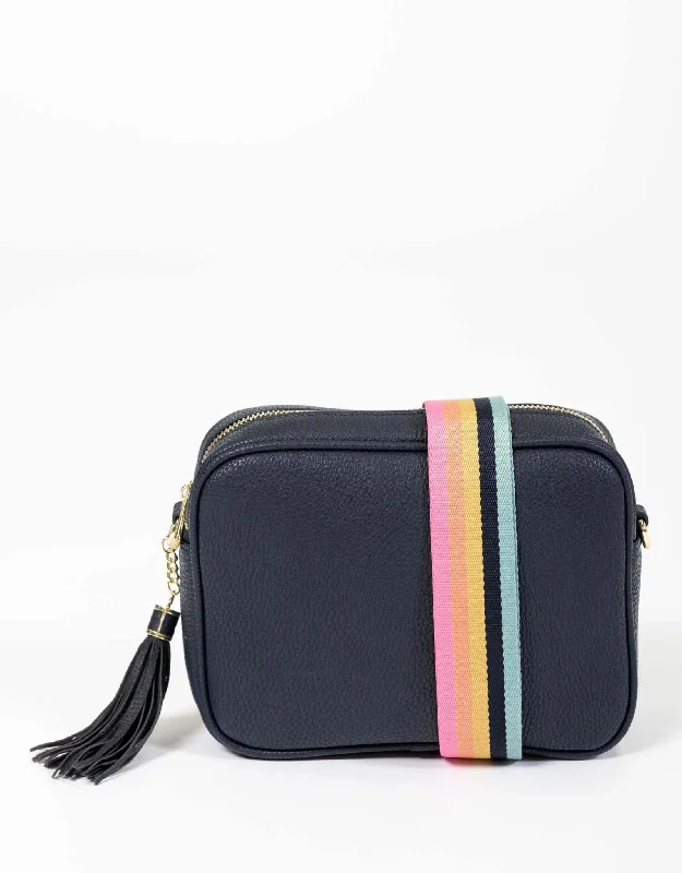 Zoe Crossbody Bag - Navy/Lolly Stripe Stylish Totes, Special Discounts