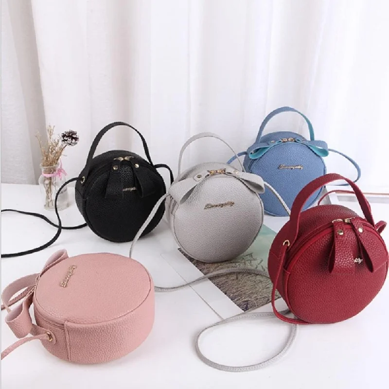 New Fashion Women Bag Simple Circular Messenger Bag Female Mini Round Handbag PU Leather Ladies Crossbody Bag Bolsas Luxury Totes At The Lowest Prices Of The Season New Fashion Women Bag Simple Circular Messenger Bag Female Mini Round Handbag PU Leather Ladies Crossbody Bag Bolsas Luxury Totes At The Lowest Prices Of The Season