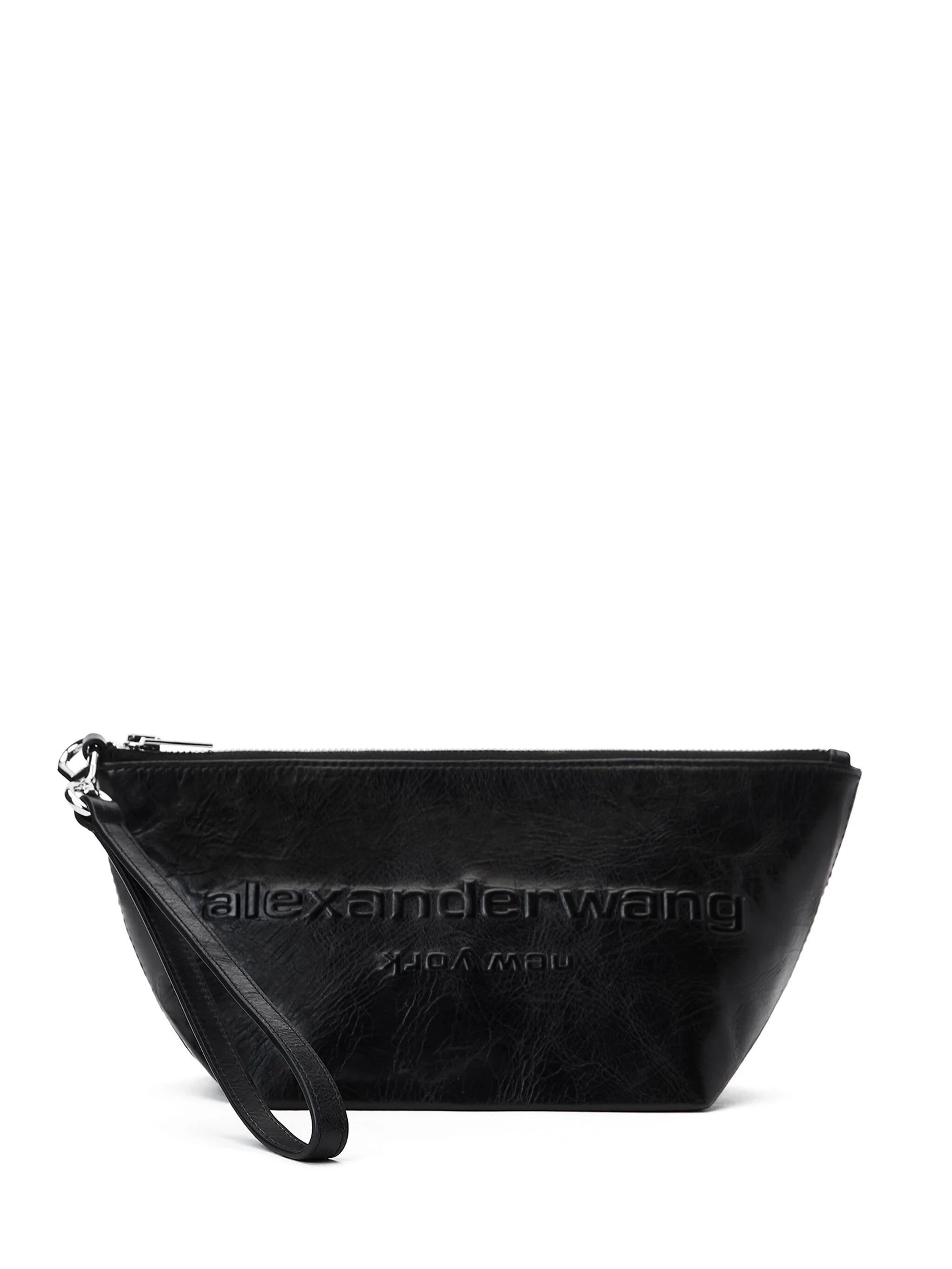 ALEXANDER WANG - Women Punch Wristlet Zip Pouch Trendy Totes, Shop & Save