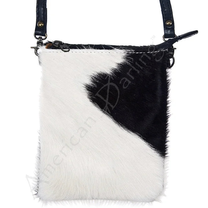 American Darling Black and White Hide Messenger Bag Trendy And Timeless Handbags Now On Sale American Darling Black and White Hide Messenger Bag Trendy And Timeless Handbags Now On Sale