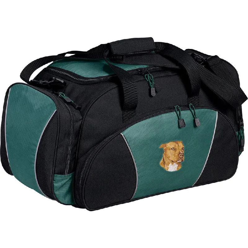American Staffordshire Terrier Embroidered Duffel Bags The Best Handbag Sale Of The Season American Staffordshire Terrier Embroidered Duffel Bags The Best Handbag Sale Of The Season