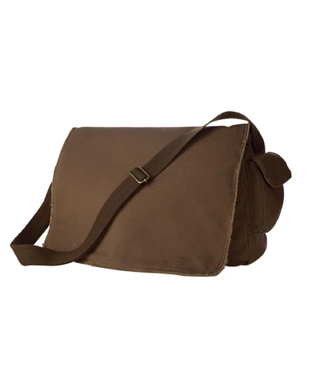 Authentic Pigment Raw-Edge Messenger Bag Elegant Bags With Limited Stock Available