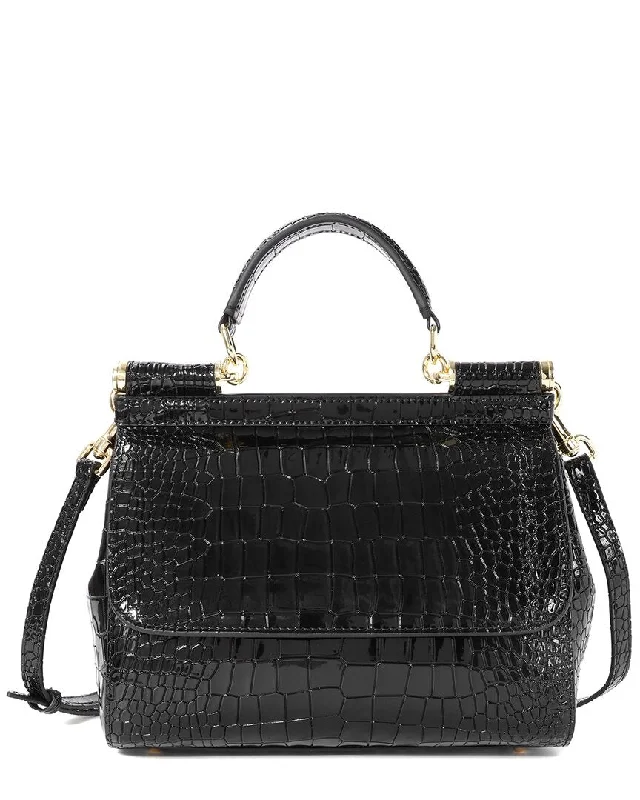 Tiffany & Fred Paris Croc-Embossed Leather Satchel Your Perfect Bag At The Perfect Price Tiffany & Fred Paris Croc-Embossed Leather Satchel Your Perfect Bag At The Perfect Price