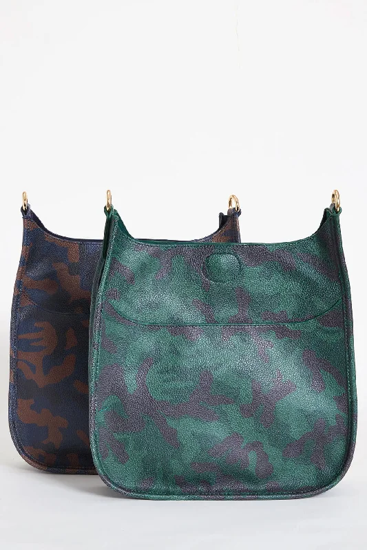 Camo Vegan Messenger Bag- STRAP NOT INCLUDED Timeless Handbags Now At Special Discounts Camo Vegan Messenger Bag- STRAP NOT INCLUDED Timeless Handbags Now At Special Discounts