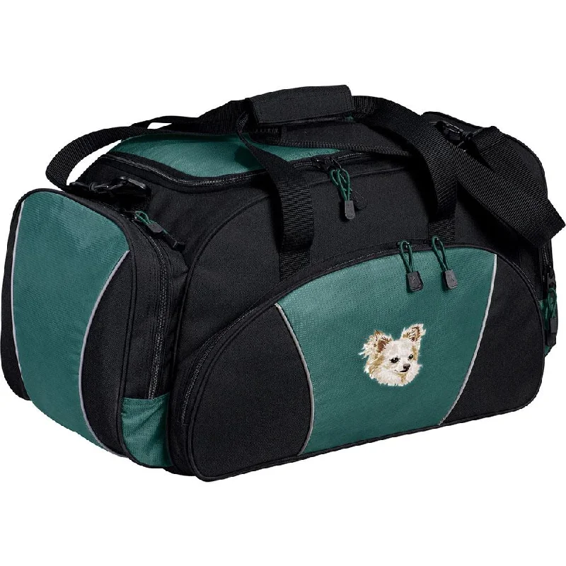 Chihuahua Embroidered Duffel Bags Trendy Purses At Unbeatable Discounts