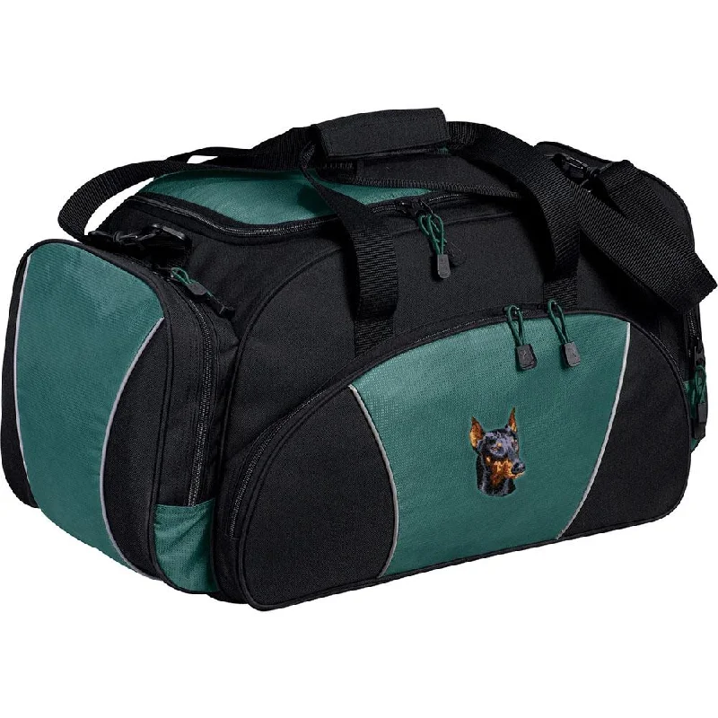 Doberman Pinscher Embroidered Duffel Bags Elegant Purses, Shop & Save