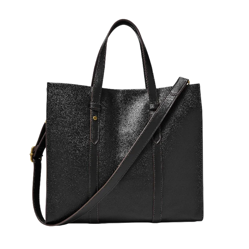 Fossil Women's Kingston Leather Tote Flash Sale On Designer Bags