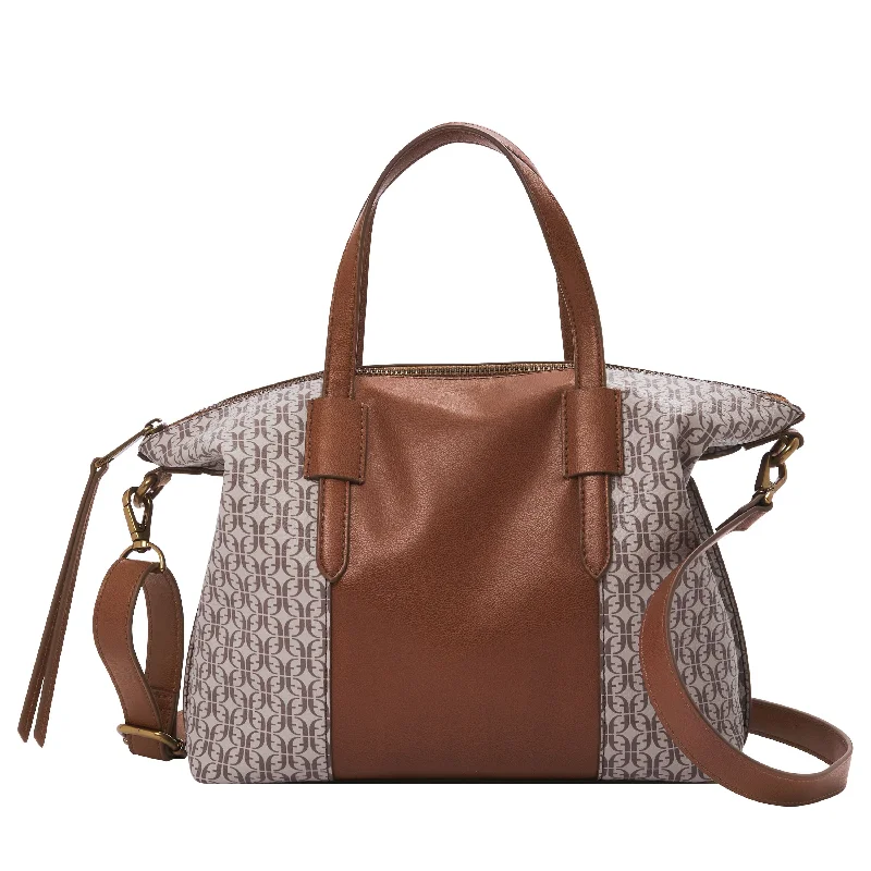Fossil Women's Skylar PVC Satchel Premium Handbags At Unbeatable Markdowns