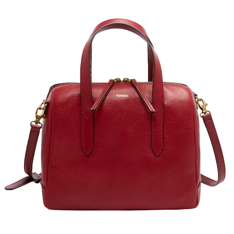 Fossil Women's Sydney Leather Satchel Chic Crossbody Bags, Limited Offers
