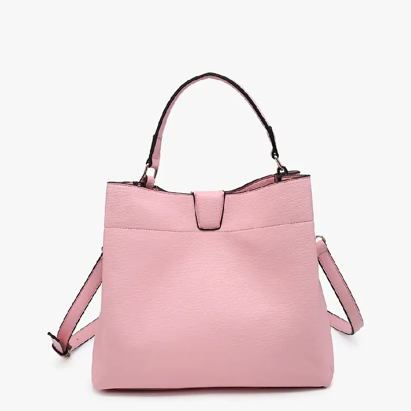 Tati Sweet Pink Monogram Satchel Stylish And Durable Handbags At Great Value