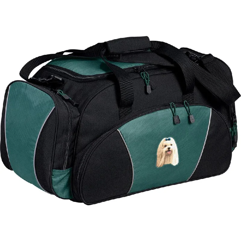 Maltese Embroidered Duffel Bags Iconic Handbags At Budget-Friendly Prices