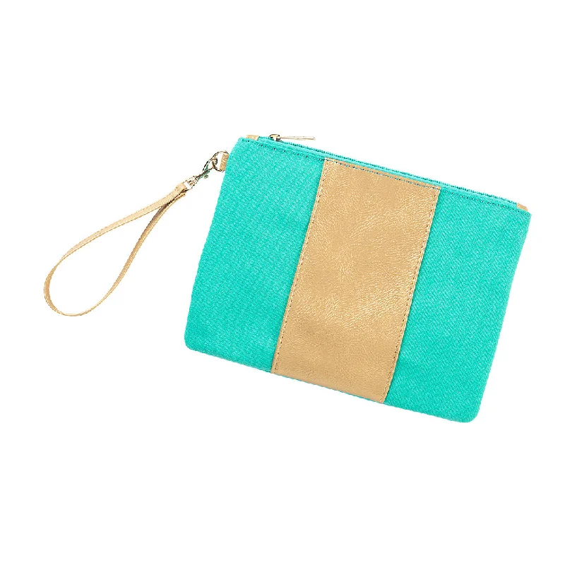 Mint Cabana Wristlet Flash Sale On Handbags