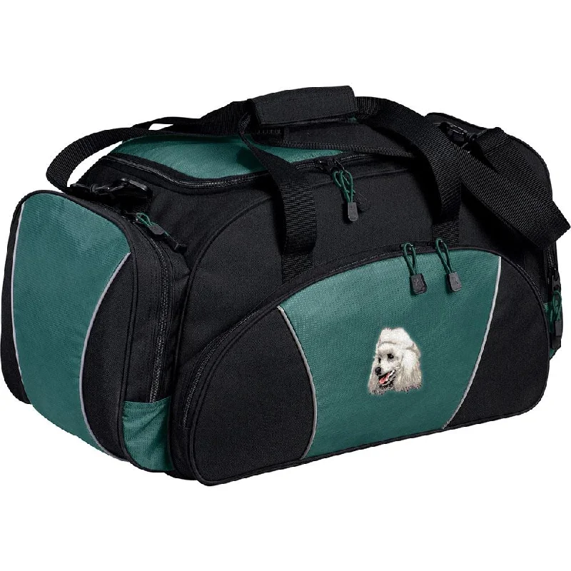 Poodle Embroidered Duffel Bags Don't Miss Out – Handbag Discounts