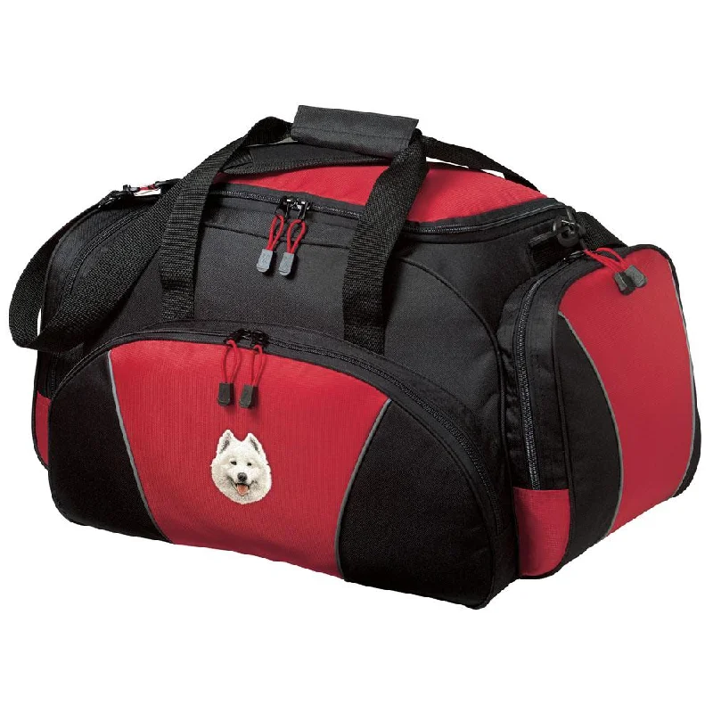 Samoyed Embroidered Duffel Bags Elegant Bags With Limited Stock Available