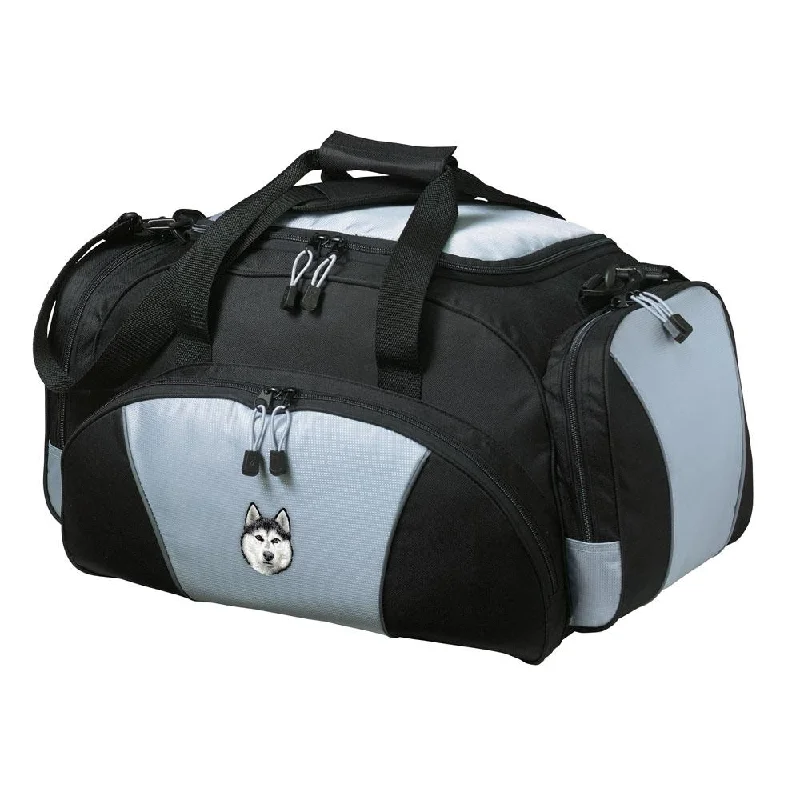 Siberian Husky Embroidered Duffel Bags Grab Your Favorite Handbags For Less