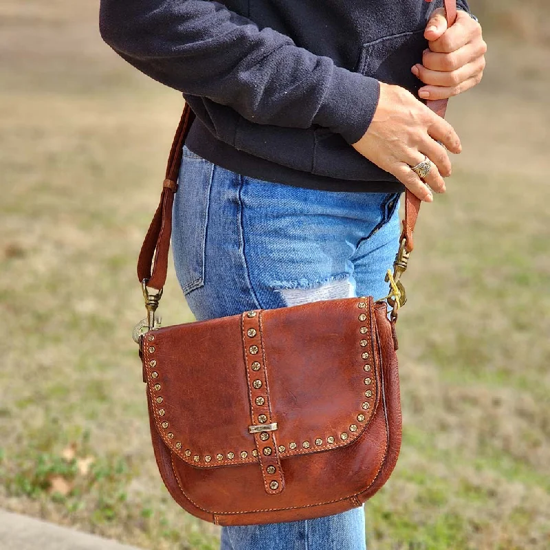 Spaghetti Western Studded Messenger Bag Elegant Purses At Clearance Prices