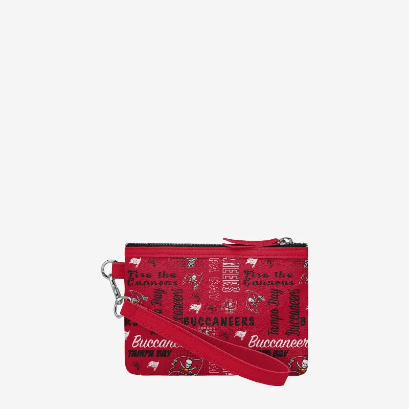 Tampa Bay Buccaneers Spirited Style Printed Collection Repeat Logo Wristlet Affordable Elegance With High-Quality Bags Tampa Bay Buccaneers Spirited Style Printed Collection Repeat Logo Wristlet Affordable Elegance With High-Quality Bags