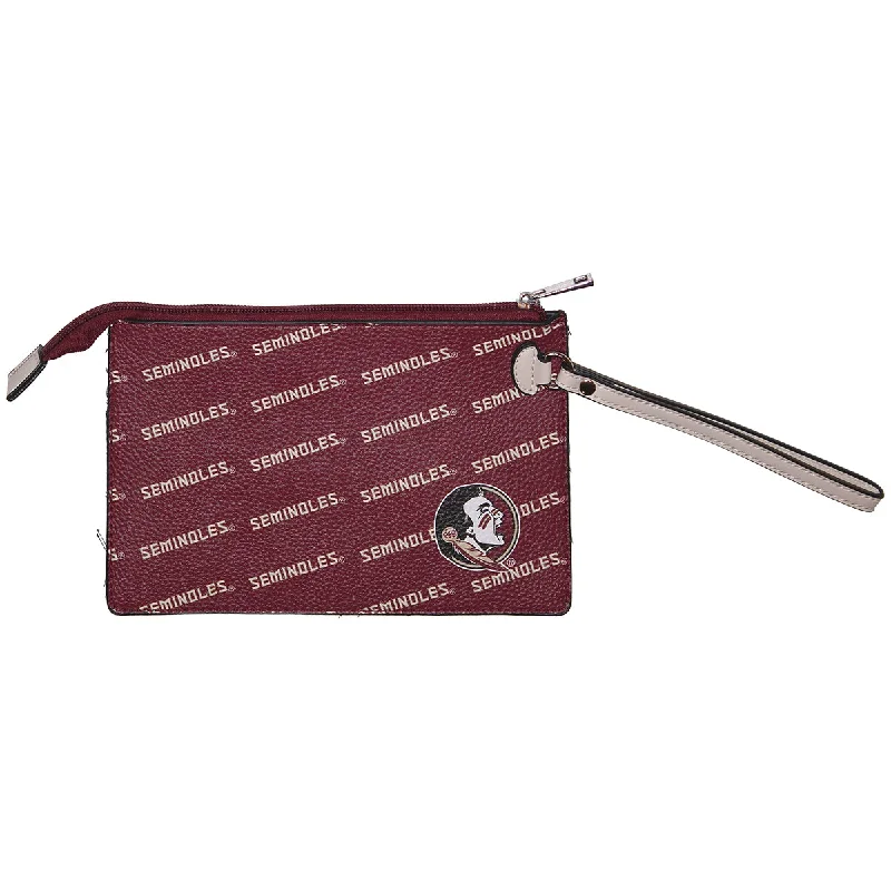 Little Earth Seminole Logo/Seminoles Design Wristlet - Garnet Must-Have Bags With Big Savings Little Earth Seminole Logo/Seminoles Design Wristlet - Garnet Must-Have Bags With Big Savings