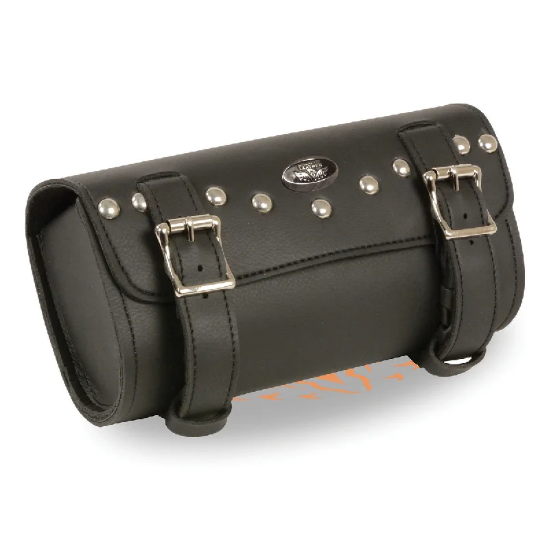 Milwaukee Performance SH49701 Black PVC Double Buckle Studded Tool Bag for Motorcycles Iconic Handbags At Budget-Friendly Prices Milwaukee Performance SH49701 Black PVC Double Buckle Studded Tool Bag for Motorcycles Iconic Handbags At Budget-Friendly Prices