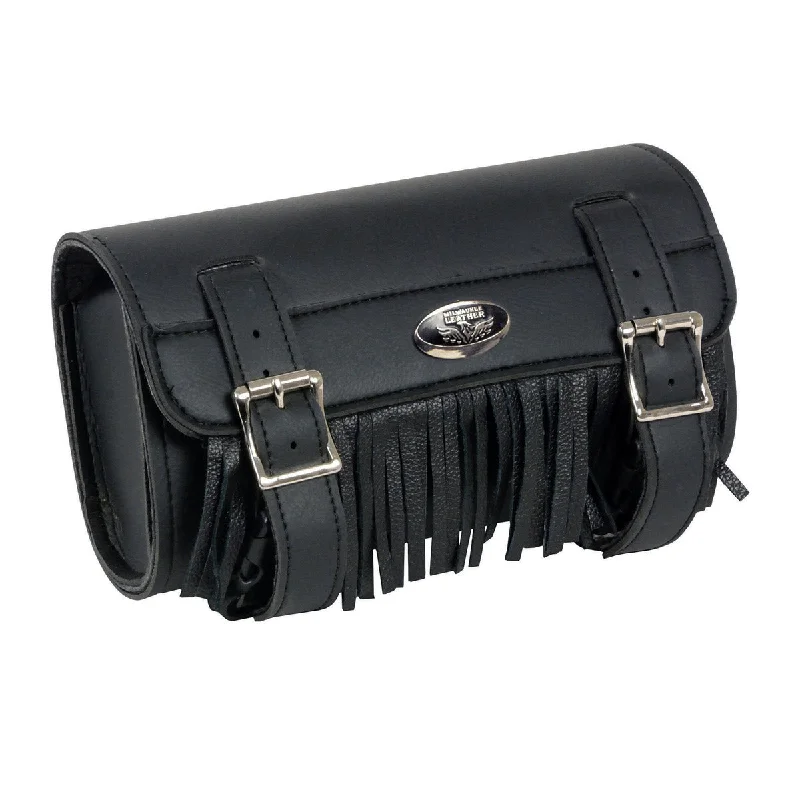 Milwaukee Performance SH498 Black PVC Large Two Buckle Fringed Tool Bag for Motorcycles Shoulder Bags, Crossbody Bags, And More On Sale Milwaukee Performance SH498 Black PVC Large Two Buckle Fringed Tool Bag for Motorcycles Shoulder Bags, Crossbody Bags, And More On Sale