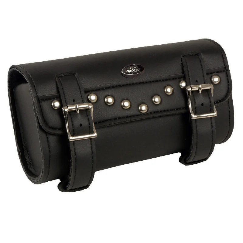 Milwaukee Performance SH49801 Black PVC Large Two Buckle Studded Tool Bag for Motorcycles Premium Handbags At Unbeatable Markdowns Milwaukee Performance SH49801 Black PVC Large Two Buckle Studded Tool Bag for Motorcycles Premium Handbags At Unbeatable Markdowns