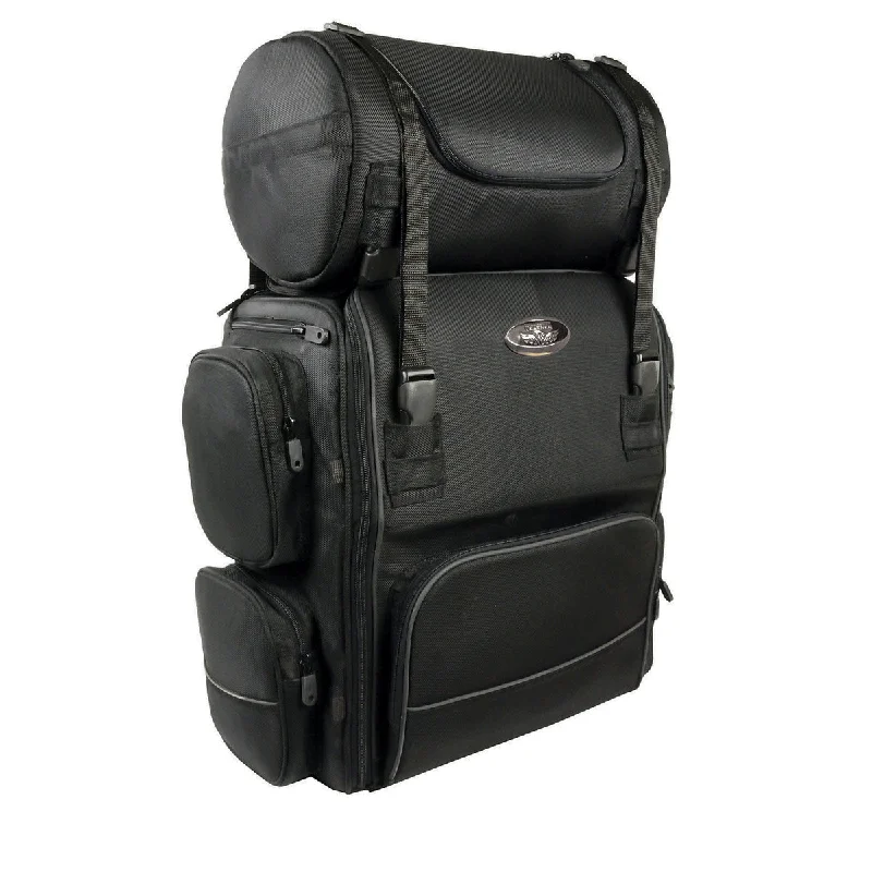 Milwaukee Leather SH680 Large Black Textile Motorcycle Sissy Bar Travel Bag Limited-Time Handbag Sale Milwaukee Leather SH680 Large Black Textile Motorcycle Sissy Bar Travel Bag Limited-Time Handbag Sale