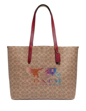 Trendy Festival Bags With Limited-Time Offers Coach Coated Canvas Signature Rexy And Carriage Print Highline Tote Classic Bags, Exclusive Deals Trendy Festival Bags With Limited-Time Offers Coach Coated Canvas Signature Rexy And Carriage Print Highline Tote Classic Bags, Exclusive Deals