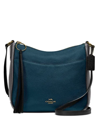 Discounted Designer Bags For Clearance Events Coach Colorblock Chaise Crossbody in Pebble Leather Trendy Handbags, Limited-Time Sale Discounted Designer Bags For Clearance Events Coach Colorblock Chaise Crossbody in Pebble Leather Trendy Handbags, Limited-Time Sale