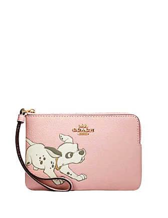 Best Deals Of The Season Coach Disney X Corner Zip Wristlet With Dalmatian Luxury Handbags, Budget-Friendly