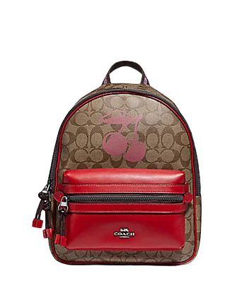 Festive Holiday Gift Bags Coach Medium Charlie Backpack in Signature Canvas With Cherry Motif Grab Your Favorite Handbags At Discounted Prices Festive Holiday Gift Bags Coach Medium Charlie Backpack in Signature Canvas With Cherry Motif Grab Your Favorite Handbags At Discounted Prices