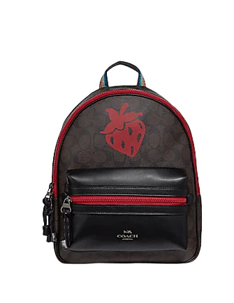 Luxury Bags For Professionals With Discounts Coach Medium Charlie Backpack in Signature Canvas With Strawberry Motif Upgrade Your Look With Fashionable Bags Luxury Bags For Professionals With Discounts Coach Medium Charlie Backpack in Signature Canvas With Strawberry Motif Upgrade Your Look With Fashionable Bags