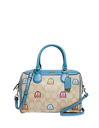 Winter Warehouse Sale Coach Mini Bennett Satchel in Signature Canvas with Pac Man Ghosts Print Premium Handbags At Budget-Friendly Prices Winter Warehouse Sale Coach Mini Bennett Satchel in Signature Canvas with Pac Man Ghosts Print Premium Handbags At Budget-Friendly Prices