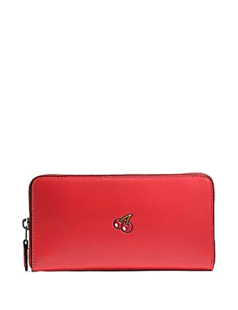 Coach Pac Man Accordion Zip Wallet in Calf Leather Everyday Bags, Budget-Friendly