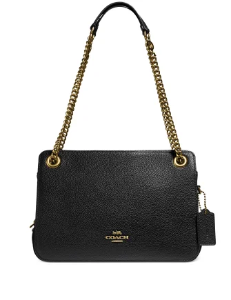 Coach Polished Pebble Leather Bryant Convertible Carryall Satchel Best Handbag Sale Of The Season